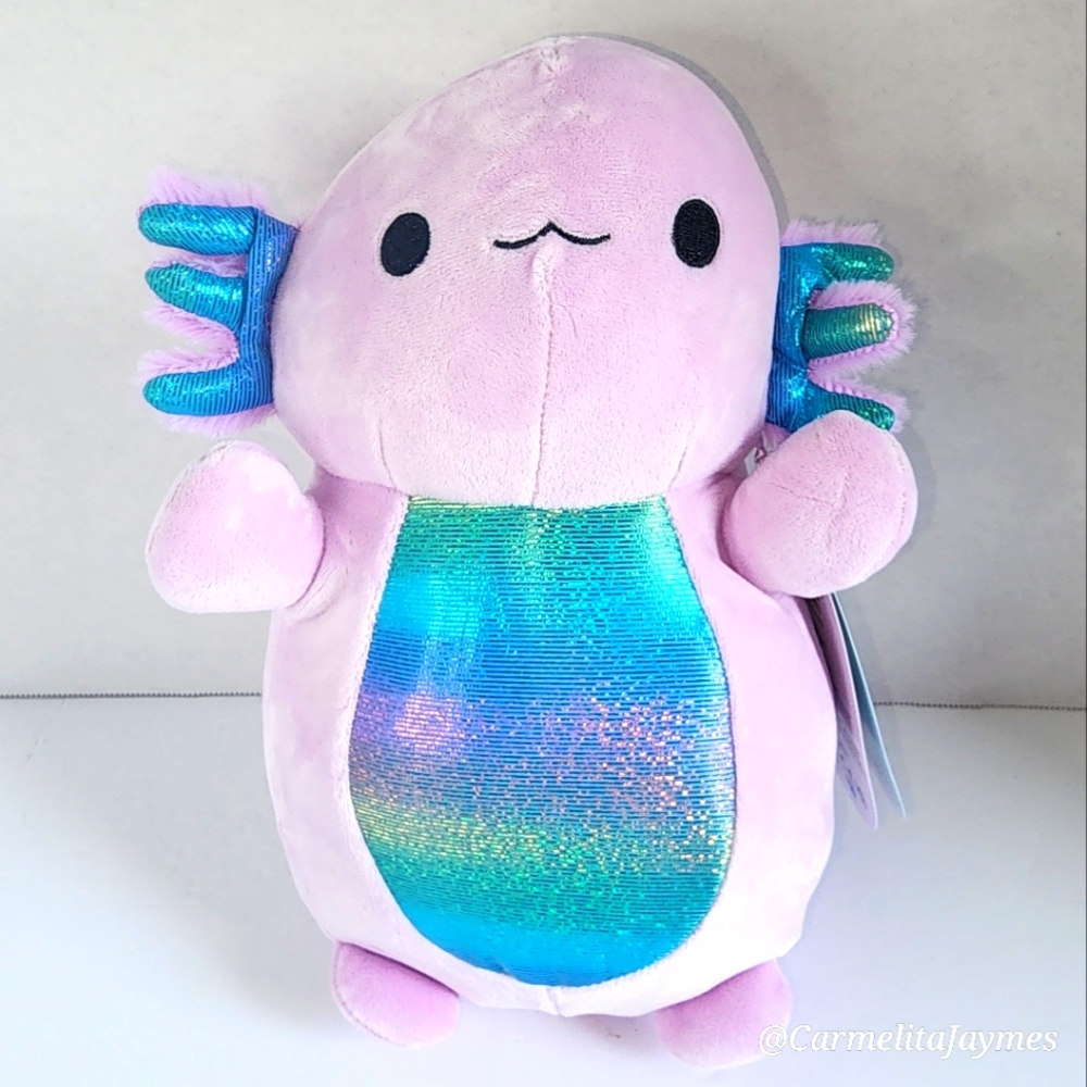 MONICA 🦎Purple Axolotl Iridescent Belly HugMees Original Squishmallow ☆》NWT《☆
